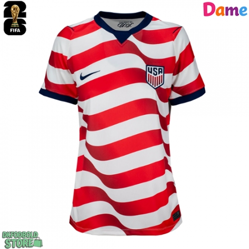 Forente stater Christian Pulisic #10 Replika Hjemmebanetrøje Dame VM 2026 Kortærmet